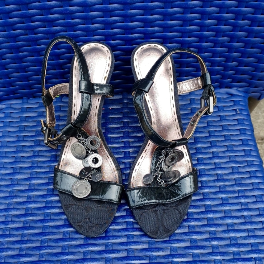 ▪︎Coach▪︎ black heels size 6.5